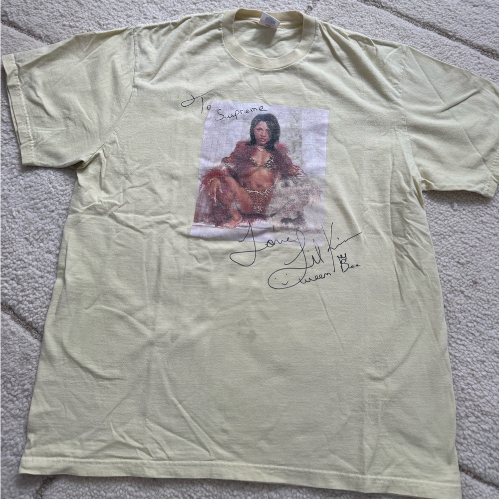 Supreme Light Yellow Lil Kim Tee